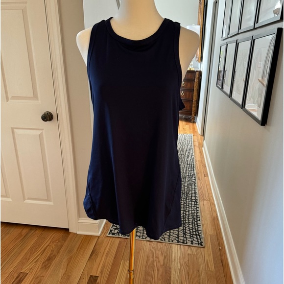Apana Workout Ribbed Blue Tank Top - Picture 2 of 11